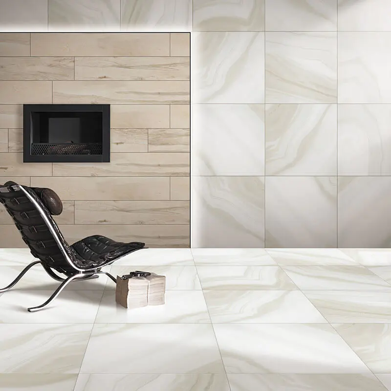 Agate beige porcelain wall / floor tile marble tiles flooring
