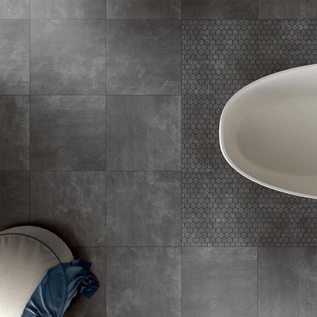 Top sale 3D inkjet black morden tile 600x600mm antibacterial kitchen tile