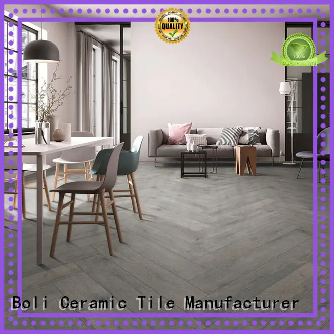 BOLI CERAMICS easy to clean wood grain tile from china for kitchen