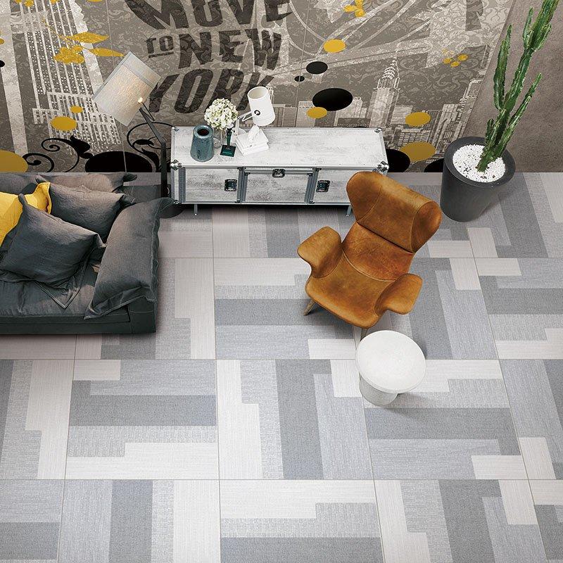 Plato light grey color carpet tiles for play room linen look tile plato light grey color F60291