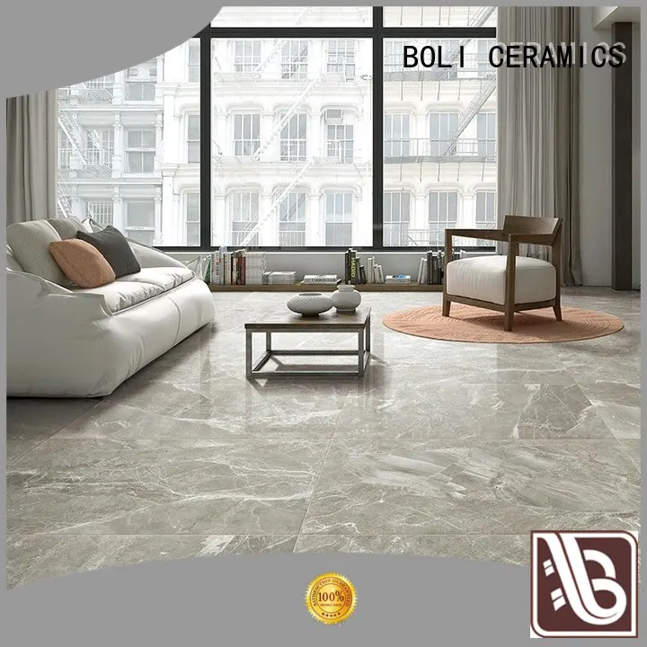 BOLI CERAMICS brown Marble Floor Tile owner for toilet