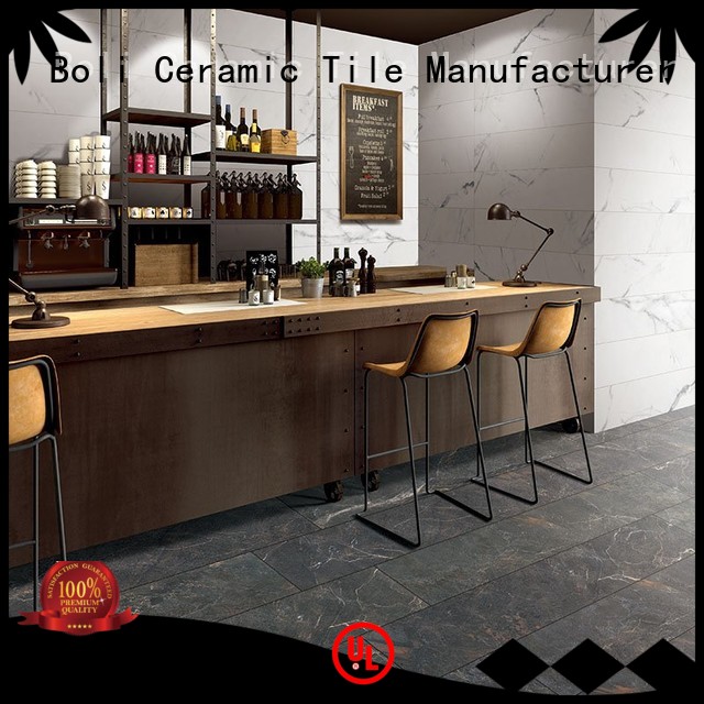 wall black marble tile best quality for toilet BOLI CERAMICS