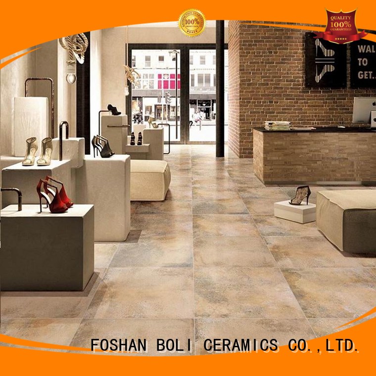 concrete look porcelain tile kitchen glaze BOLI CERAMICS Brand