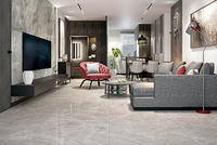 CFPHF9133 Polished Living Room Porcelain Floor Tile Anti Slip Grey Color In Stock 900*900mm CFPHF9133