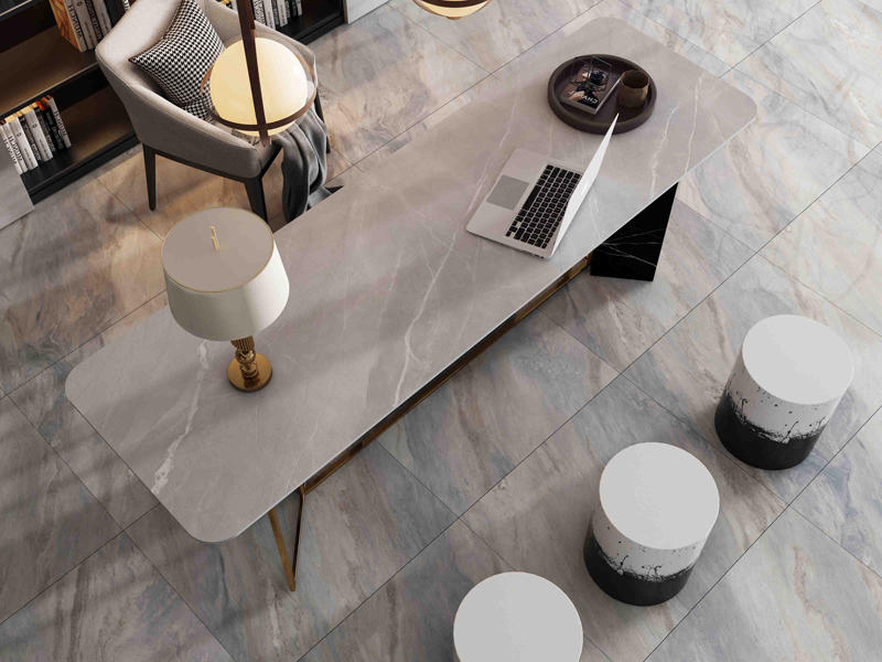800*2600 Marble Porcelain Tiles Grey Color Foshan High Quality Tiles Big Size