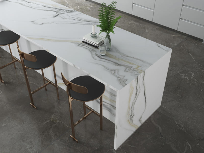 800*2600mm Marble Porcelain Floor Tiles Big Size Super White Tile