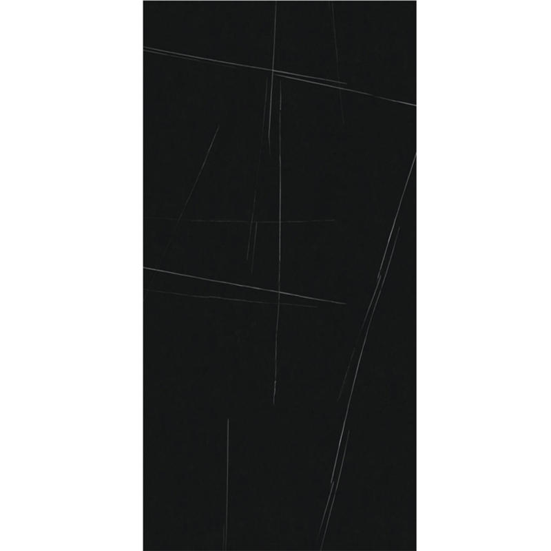 1600x3600MM Luxury Black Marble Look Porcelain Floor Big Slab Tiles