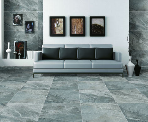 600 x 600mm Breccia Look Ceramic Marble Tile for Floor